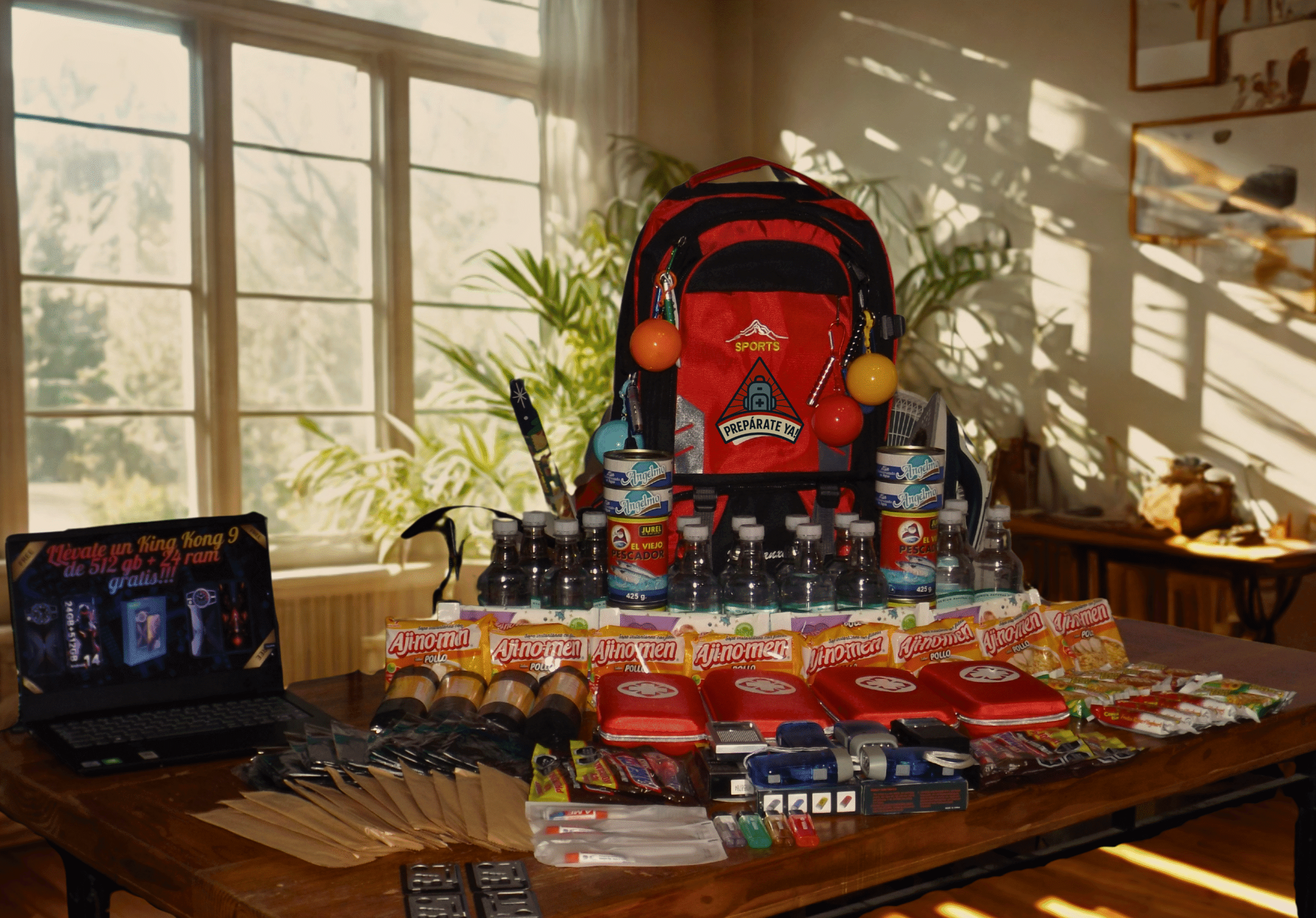 🎒 Mochila 72 horas 4 personas🎒